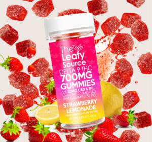 The Leafy Source_CBD and THC Delta 9 Strawberry Lemonade Gummies 2