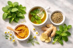 Read more about the article The Leafy Source Guide to the Best Herbs for IBS Relief